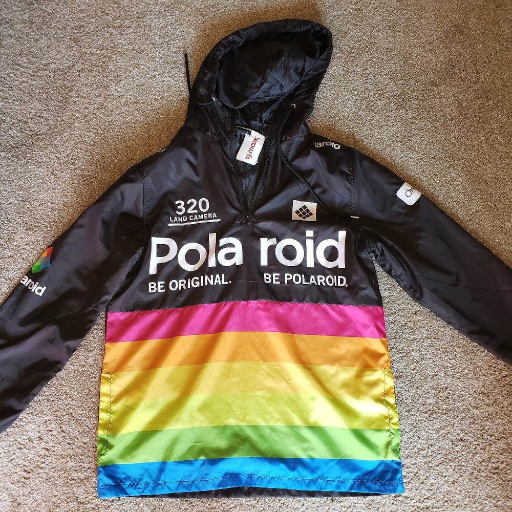 Polaroid Men's 320 Be Original Windbreaker New!